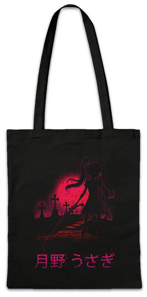 Urban Backwoods Beuteltasche Full Moon Cemetary Stofftasche Anime Horror Sailor Girl Usagi Tsukino (1-tlg), Princess Serenity Wild Rabbit von Urban Backwoods