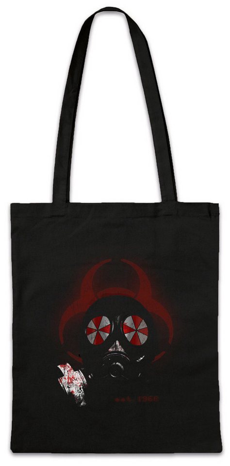 Urban Backwoods Beuteltasche Gas Mask Biohazard Umbrella Stofftasche Resident Corp Evil Logo (1-tlg), Corporation Game Gamer Horror von Urban Backwoods