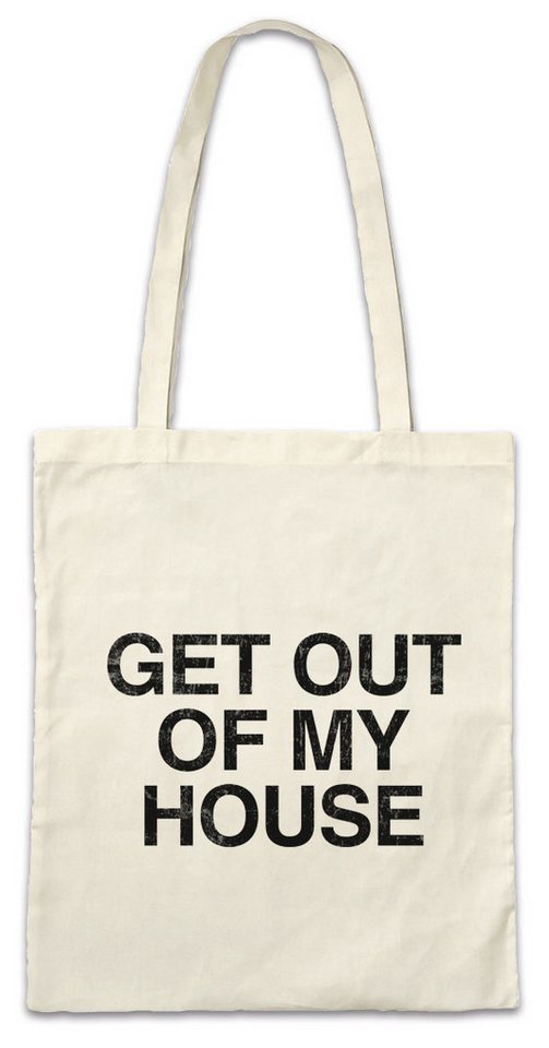 Urban Backwoods Beuteltasche Get Out Of My House Stofftasche Two and a Charlie Fun Half Fun Men (1-tlg), Alan Kult Harper Waffles von Urban Backwoods