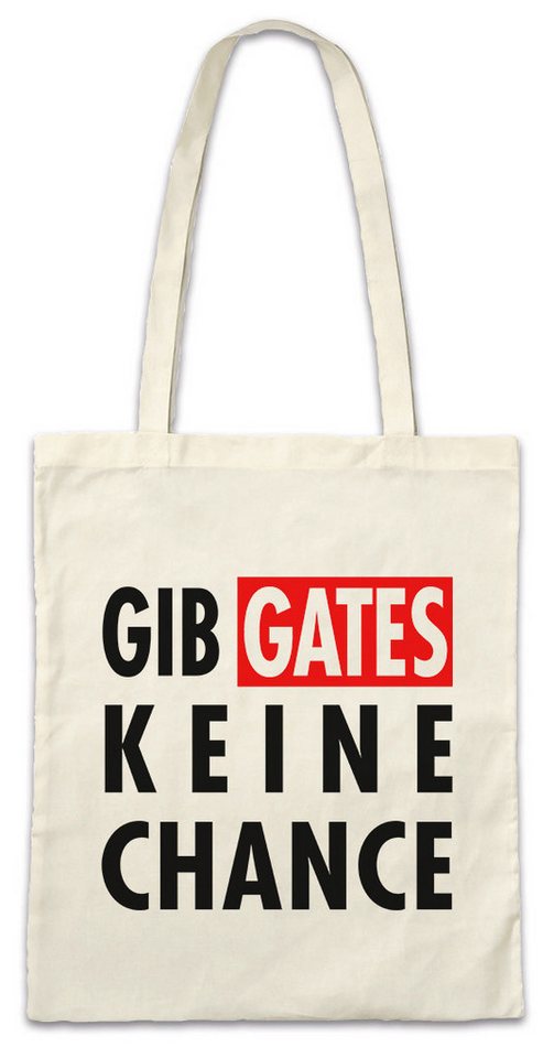 Urban Backwoods Beuteltasche Gib Gates Keine Chance Stofftasche Software Monopol Admin Nerd (1-tlg), Informatiker Internet Programmierer Software von Urban Backwoods