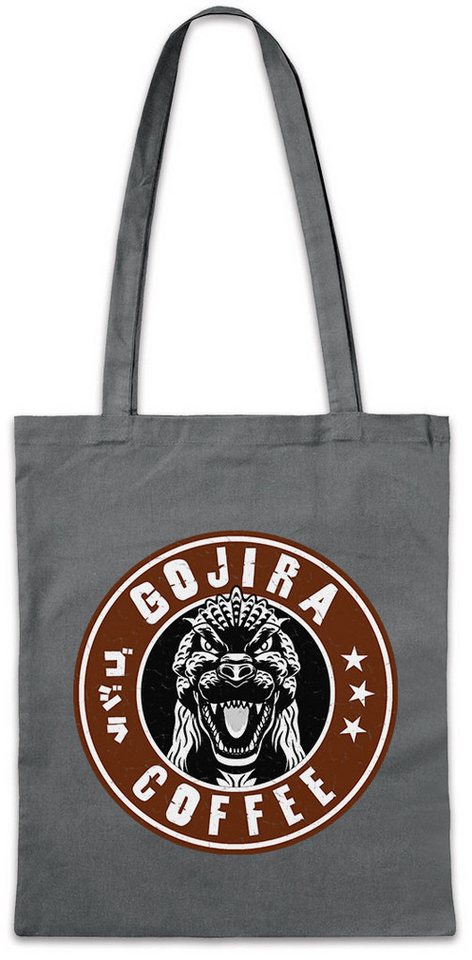 Urban Backwoods Beuteltasche Gojira Coffee Stofftasche Kaffee Barista Koffein Caffein Shop Espresso (1-tlg), Godzilla Addicted Kaiju Giant von Urban Backwoods