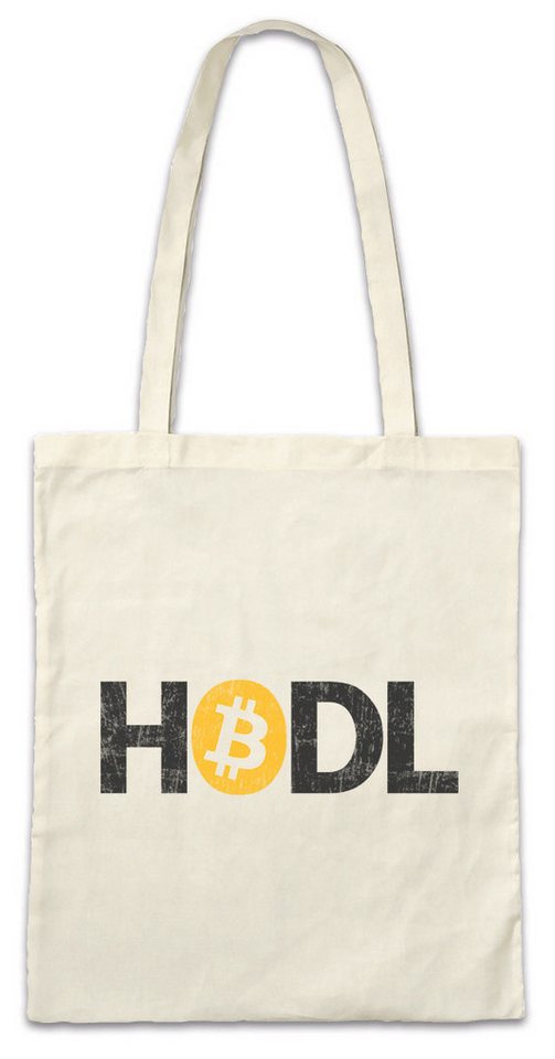 Urban Backwoods Beuteltasche Hodl I Stofftasche Crypto Bitcoin Currencies Kryptowährung Krypto Cash (1-tlg), Digital Bank Währung Geld von Urban Backwoods
