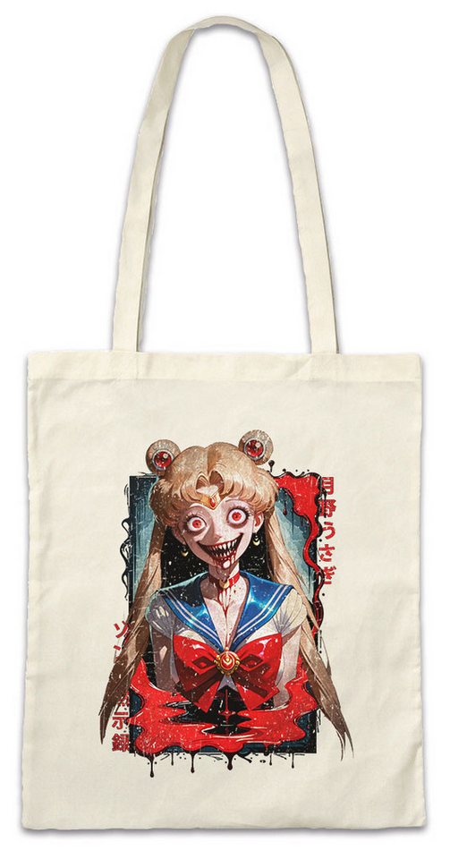 Urban Backwoods Beuteltasche Horror MoonStofftasche Anime Sailor Girl Usagi Tsukino Princess (1-tlg), Serenity Wild Rabbit Of von Urban Backwoods