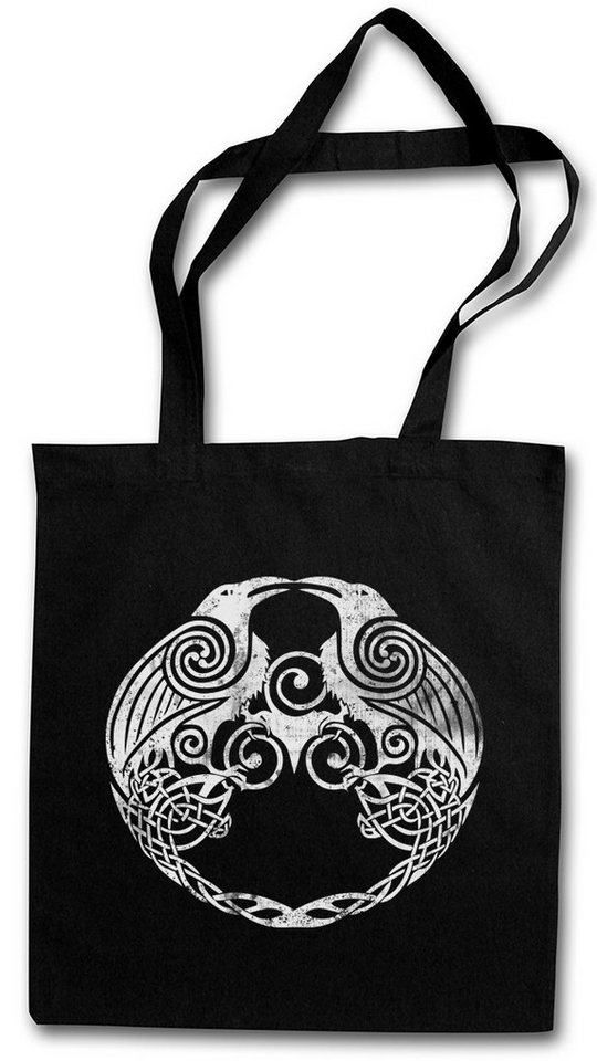 Urban Backwoods Beuteltasche Hugin And Munin II Stofftasche Thor Mjölnir Loki Midgard Wikinger (1-tlg), Odhin Hugin Raben Munin von Urban Backwoods