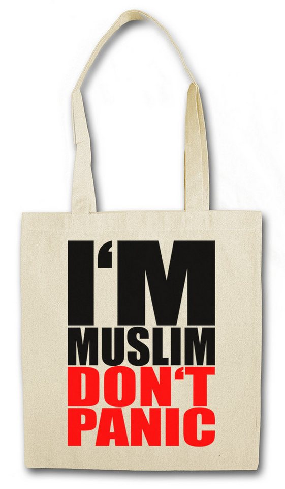 Urban Backwoods Beuteltasche I'm Muslim Don't Panic I Stofftasche Islam Moslem Religion Türkei (1-tlg), Istanbul Koran Türkiye Allah von Urban Backwoods