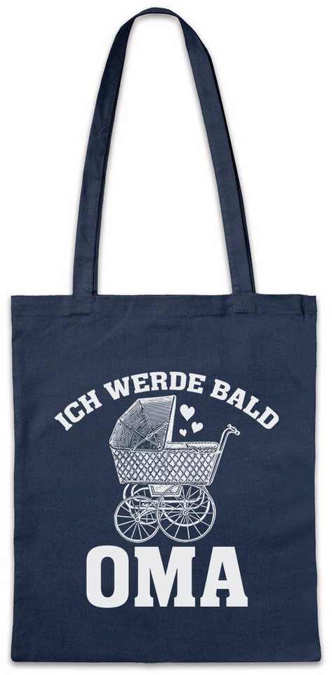 Urban Backwoods Beuteltasche Ich Werde Bald Oma Stofftasche Omi Großmutte Kind Enkel Grandma Baby (1-tlg), Nachwuchs Geburt Frau von Urban Backwoods