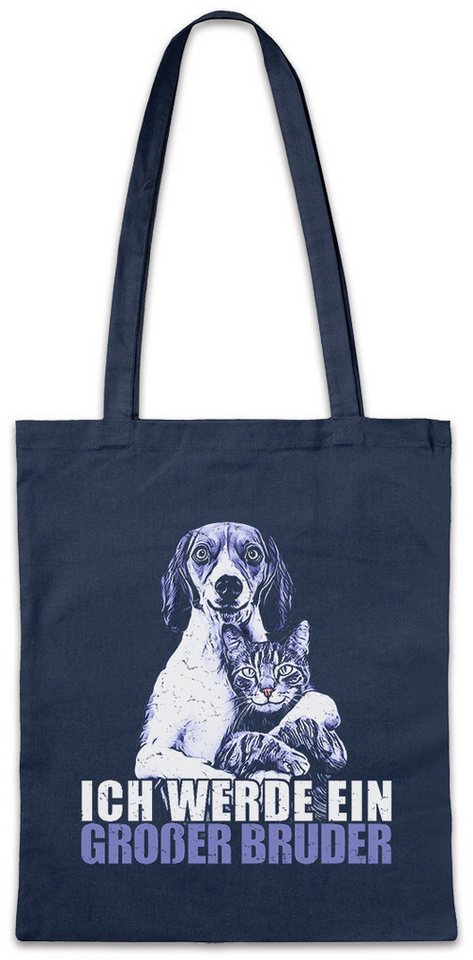 Urban Backwoods Beuteltasche Ich Werde Großer Bruder Stofftasche Fun Geschwister Baby Familie Kind (1-tlg), Geburt Nachwuchs Spaß von Urban Backwoods