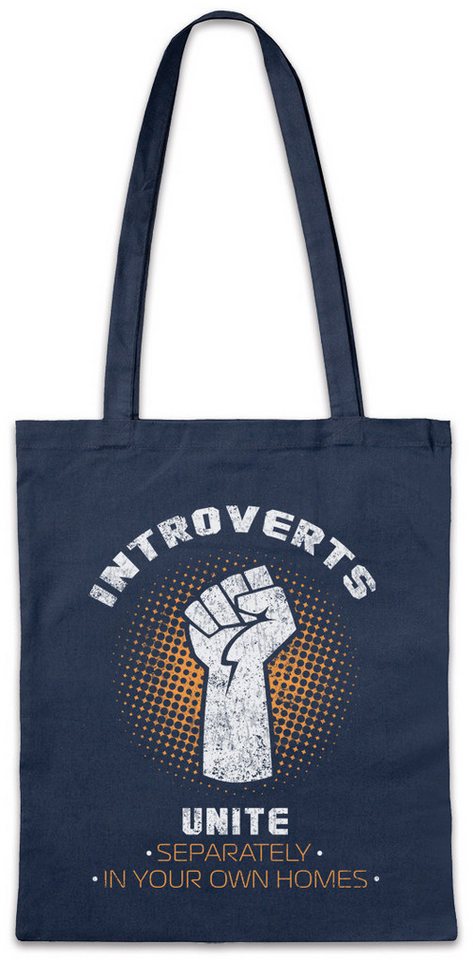 Urban Backwoods Beuteltasche Introverts Unite Stofftasche Geek Nerd Fun Informatiker Informatik (1-tlg), Freak Introvertiert Gamer Computer von Urban Backwoods
