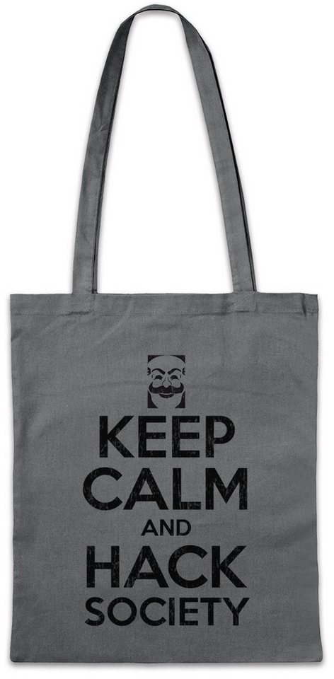 Urban Backwoods Beuteltasche Keep Calm And Hack Society Stofftasche Hacker Life IT Informatik (1-tlg), Informatiker PC Science Geek von Urban Backwoods