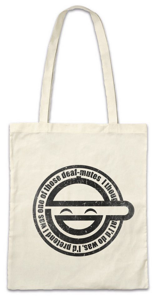 Urban Backwoods Beuteltasche Laughing Man Stofftasche Ghost In Manga The Akira Masamune Shell (1-tlg), Shirow Anime Fim Movie von Urban Backwoods