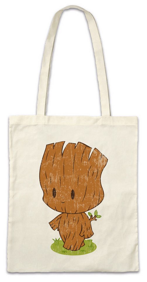 Urban Backwoods Beuteltasche Little Groot Stofftasche Guardians Fun Crossover Shirt Movie Comic (1-tlg), Baby Tree Baum Galaxy von Urban Backwoods
