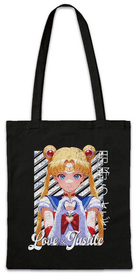 Urban Backwoods Beuteltasche Love And Justice Stofftasche Anime Sailor Girl Usagi Tsukino Princess (1-tlg), Serenity Moon Wild Rabbit von Urban Backwoods