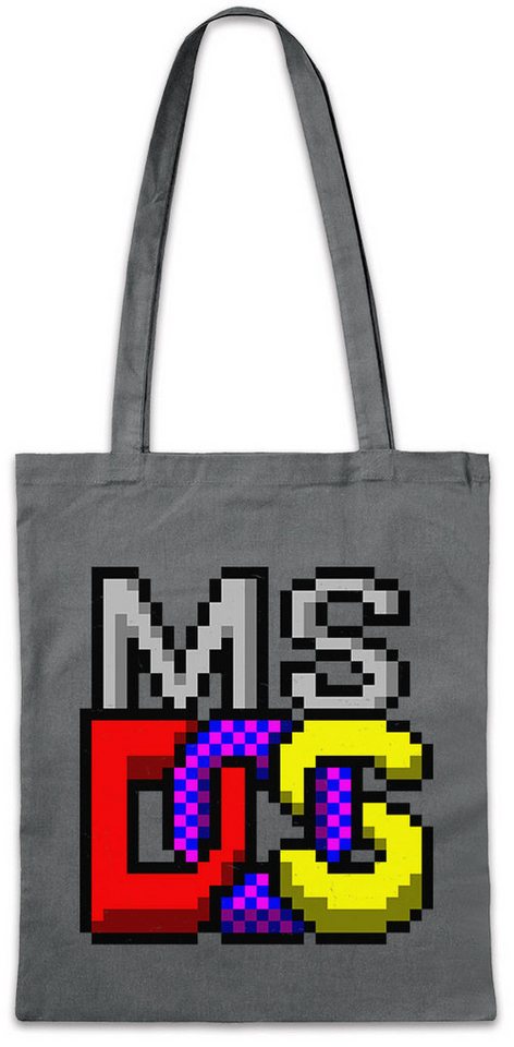 Urban Backwoods Beuteltasche MS DOS Logo Stofftasche Retro Vintage Computer Symbol Programmierer (1-tlg), Icon Zeichen PC Informatiker von Urban Backwoods