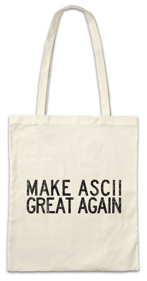 Urban Backwoods Beuteltasche Make ASCII Great Again Stofftasche Binary Binär Informatiker (1-tlg), Programmierer Computer Hacker PC von Urban Backwoods