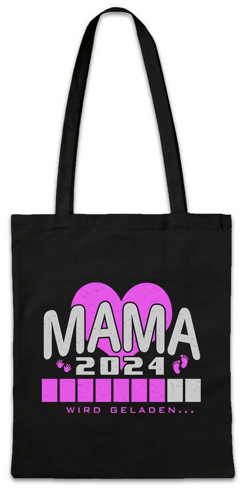 Urban Backwoods Beuteltasche Mama 2025 Wird Geladen Stofftasche Mami Mutter Kind Schwangerschaft (1-tlg), Baby Geburt Nachwuchs Spaß von Urban Backwoods