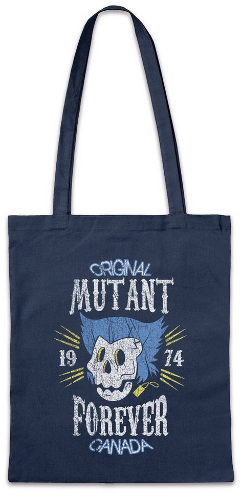 Urban Backwoods Beuteltasche Mutant Forever Stofftasche X Comic Movies Wolverine Men Logan Claws (1-tlg), Fun X-Men Skull Schädel von Urban Backwoods