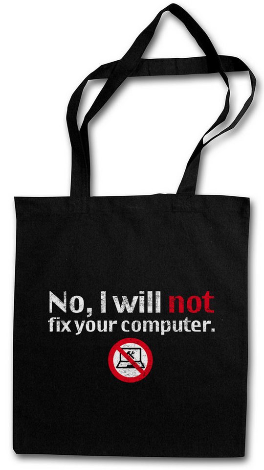 Urban Backwoods Beuteltasche No I Will Not Fix Your Computer Stofftasche Programmierer IT (1-tlg), Informatik Informatiker Admin Repair von Urban Backwoods