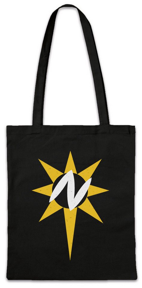 Urban Backwoods Beuteltasche Nuclear Man Logo Stofftasche Super Symbol Sign Retro Man Superman (1-tlg), Vintage The Quest For von Urban Backwoods