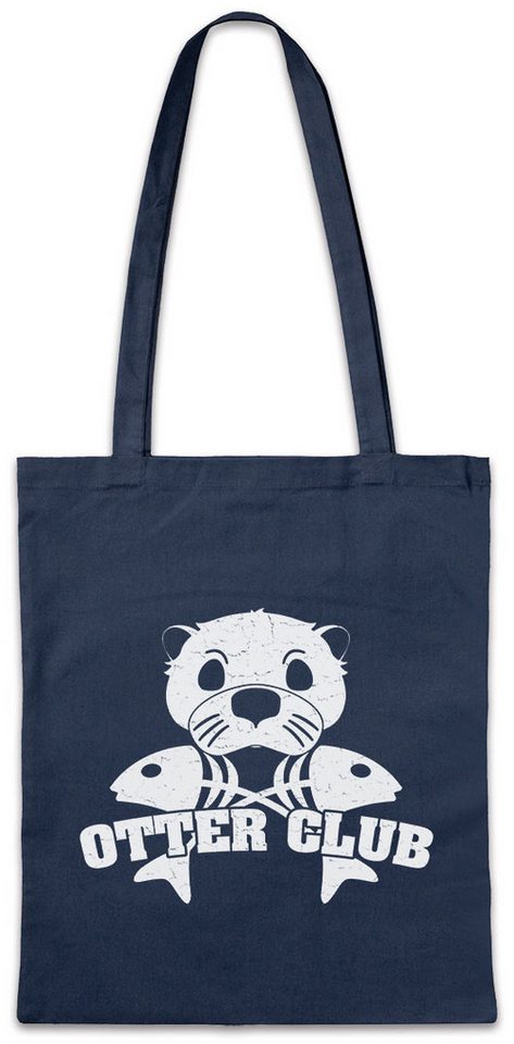 Urban Backwoods Beuteltasche Otter Club Stofftasche Patch Biker MC Wildlife lontra Nutria (1-tlg), Fischotter Seeotter Viral Meme von Urban Backwoods