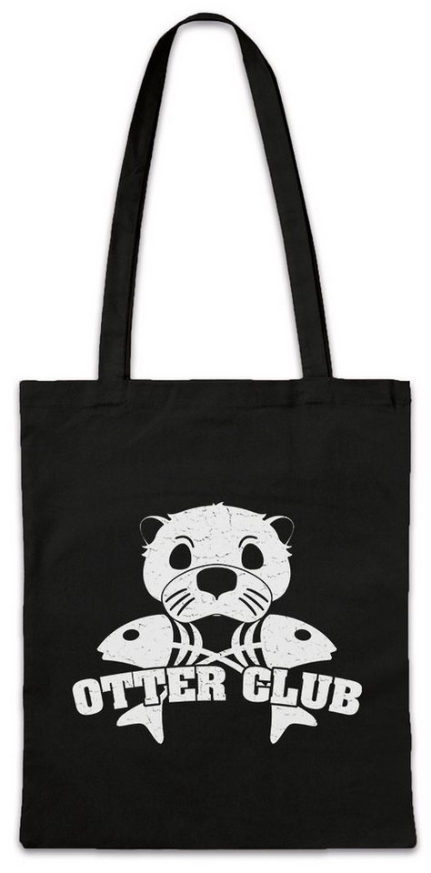 Urban Backwoods Beuteltasche Otter Club Stofftasche Patch Biker MC Wildlife lontra Nutria (1-tlg), Fischotter Seeotter Viral Meme von Urban Backwoods
