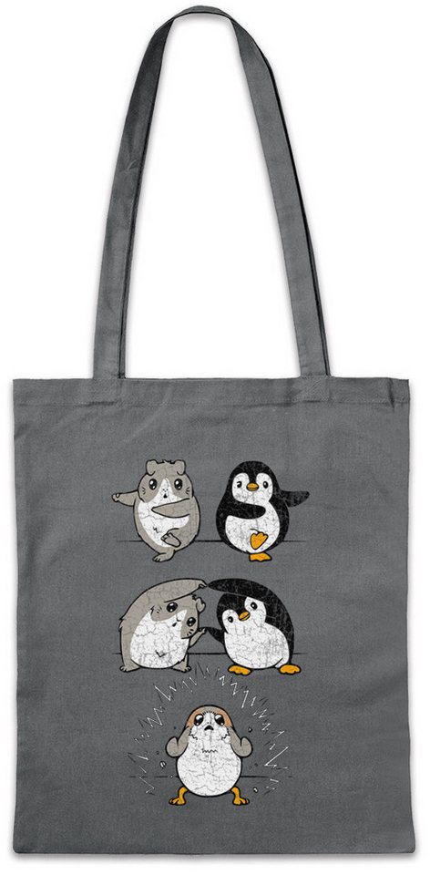 Urban Backwoods Beuteltasche Porg Fusion Stofftasche Penguin Pinguin Hamster Fun Geek Nerd Gift (1-tlg), Wars Cute Spaß Geschenk von Urban Backwoods