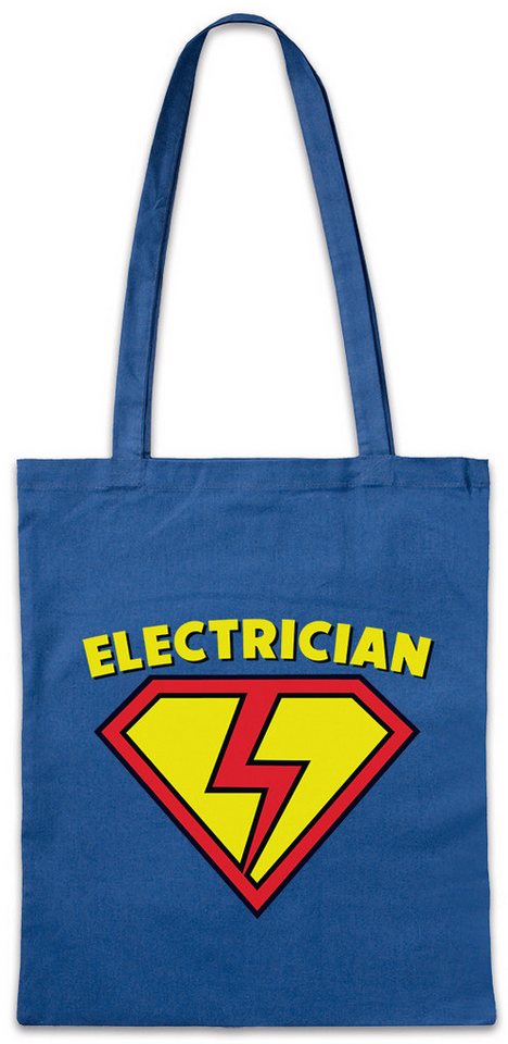 Urban Backwoods Beuteltasche Super Electrician Stofftasche Elektriker Volt Strom Geselle Lehre Man (1-tlg), Meister Beruf Zunft Handwerk von Urban Backwoods