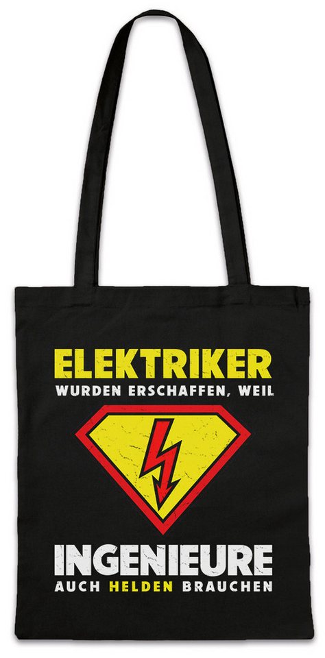 Urban Backwoods Beuteltasche Super Elektriker Stofftasche Beruf Zunft Handwerk Geselle Lehre Man (1-tlg), Meister Logo Ausbildung Fun von Urban Backwoods