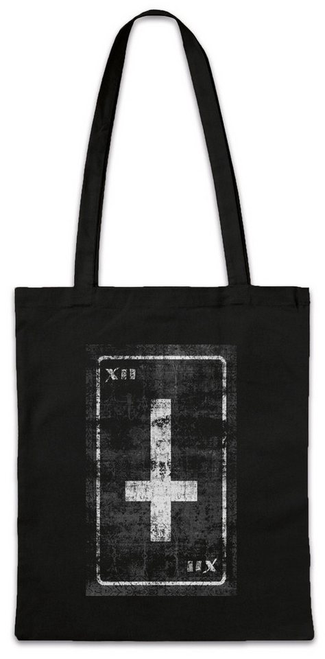 Urban Backwoods Beuteltasche Tarot The Hanged Man Stofftasche Karte Karten Card Voddoo Der Gehängte (1-tlg), Hängende Mann Black Occult von Urban Backwoods