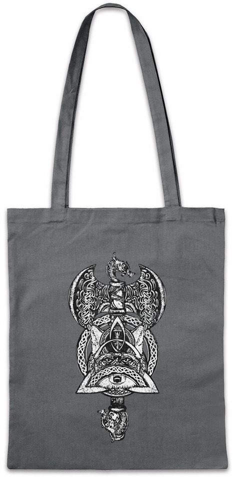 Urban Backwoods Beuteltasche Thor's Hammer Fox Stofftasche Mjölnir Fuchs Runen Vikings Runes (1-tlg), Walhalla Odin Thor Norse von Urban Backwoods