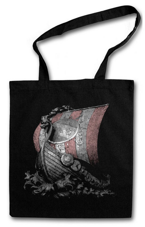 Urban Backwoods Beuteltasche Viking Ship I Stofftasche Vikings Schiff Wikinger Langboot Asgard (1-tlg), Drachenboot Midgard Loki Norsemen von Urban Backwoods