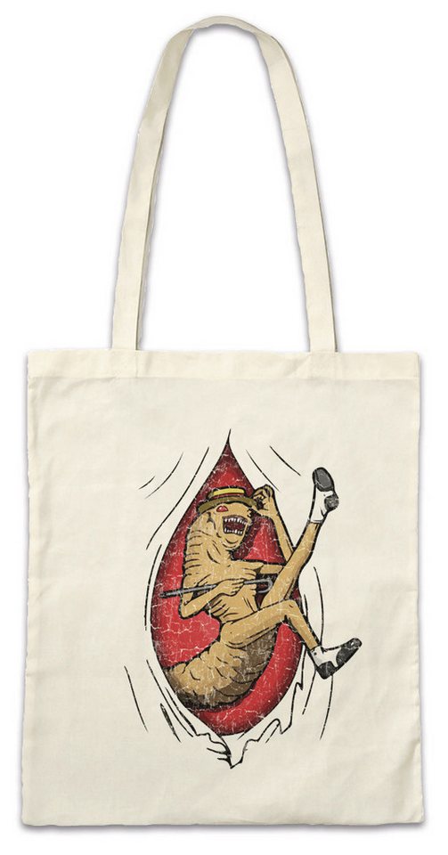 Urban Backwoods Beuteltasche Worm Annelids Stofftasche Men Man Agent In Black MIB K J Kay Jay Alien (1-tlg), Aliens Monster Anneliden Worm von Urban Backwoods