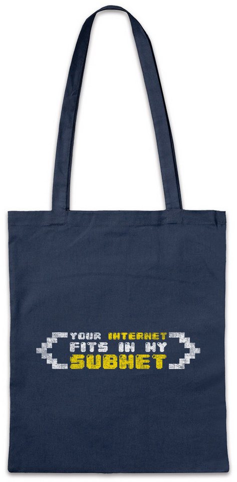 Urban Backwoods Beuteltasche Your Internet Fits In My Subnet Stofftasche Geek Gamer Games Gaming PC (1-tlg), Informatiker WiFi Informatik Computer von Urban Backwoods