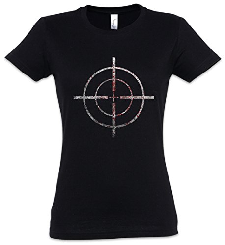 Urban Backwoods Bloody Crosshairs Sniper Damen T-Shirt Schwarz Größe S von Urban Backwoods