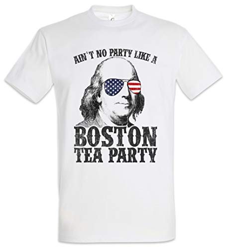 Urban Backwoods Boston Tea Party Herren T-Shirt Weiß Größe M von Urban Backwoods