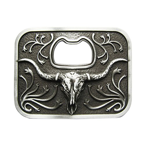 Urban Backwoods Bull Bottle Opener I Gürtelschnalle für Wechselgürtel Buckle von Urban Backwoods