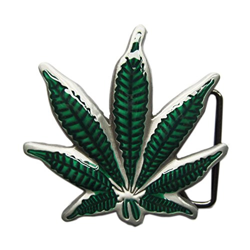 Urban Backwoods Cannabis Leaf I Gürtelschnalle für Wechselgürtel Buckle von Urban Backwoods