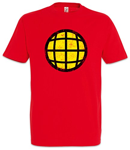 Urban Backwoods Captain Planet Herren T-Shirt Rot Größe S von Urban Backwoods