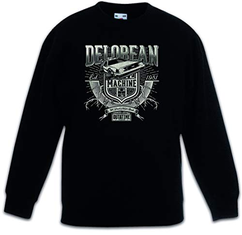 Urban Backwoods Car Time Machine Kinder Jungen Mädchen Pullover Schwarz Größe 8 Jahre von Urban Backwoods