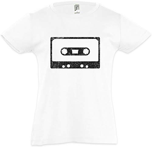 Urban Backwoods Cassette Tape I Mädchen Kinder Kids T-Shirt Weiß Größe 12 Jahre von Urban Backwoods