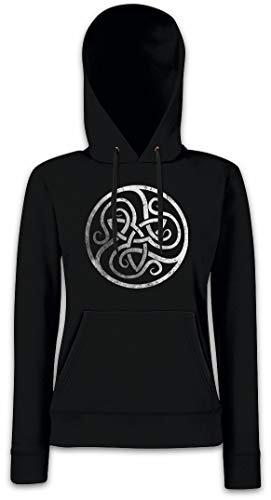 Urban Backwoods Celtic Circle Damen Kapuzenpullover Hoodie Schwarz Größe M von Urban Backwoods