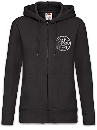 Urban Backwoods Celtic Circle Damen Zipper Hoodie Kapuzenpullover Schwarz Größe L von Urban Backwoods