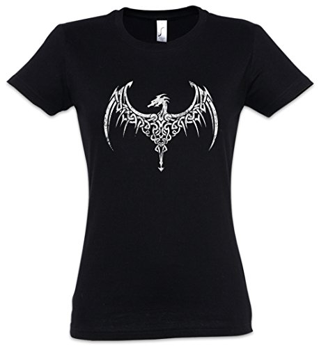 Urban Backwoods Celtic Dragon III Damen T-Shirt Schwarz Größe M von Urban Backwoods