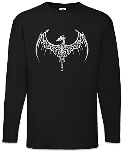 Urban Backwoods Celtic Dragon III Herren Langarm T-Shirt Schwarz Größe L von Urban Backwoods