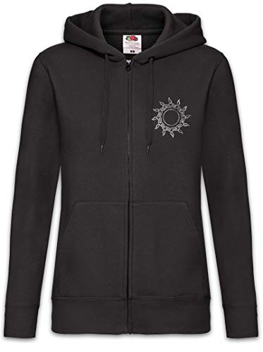 Urban Backwoods Celtic Sun Damen Zipper Hoodie Kapuzenpullover Schwarz Größe M von Urban Backwoods