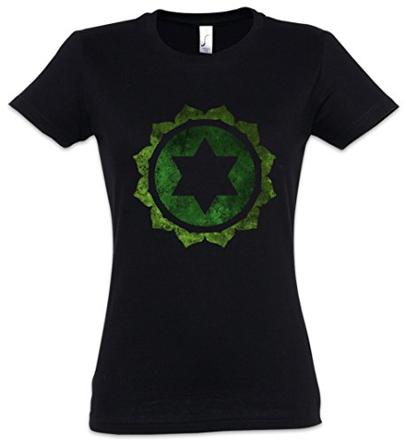 Urban Backwoods Chakra Anahata Damen T-Shirt Schwarz Größe M von Urban Backwoods