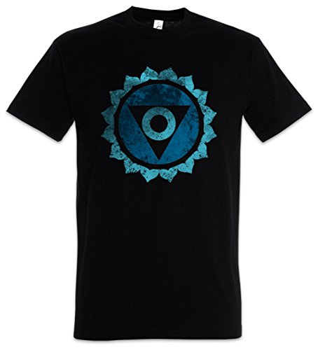 Urban Backwoods Chakra Vishuddha Herren T-Shirt Schwarz Größe M von Urban Backwoods