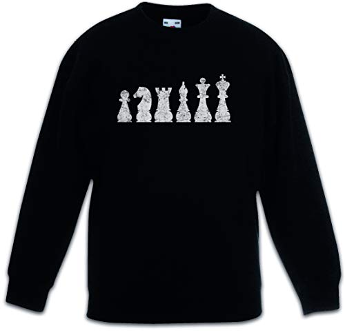 Urban Backwoods Chess II Kinder Jungen Mädchen Pullover Schwarz Größe 12 Jahre von Urban Backwoods