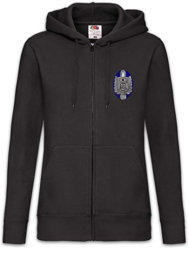 Urban Backwoods Chicago P.D. Damen Zipper Hoodie Kapuzenpullover Schwarz Größe M von Urban Backwoods