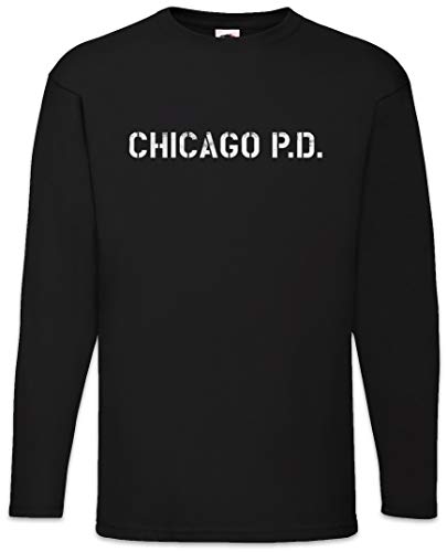 Urban Backwoods Chicago P.D. Herren Langarm T-Shirt Schwarz Größe L von Urban Backwoods