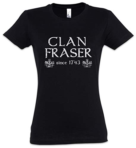 Urban Backwoods Clan Fraser Damen T-Shirt Schwarz Größe 2XL von Urban Backwoods